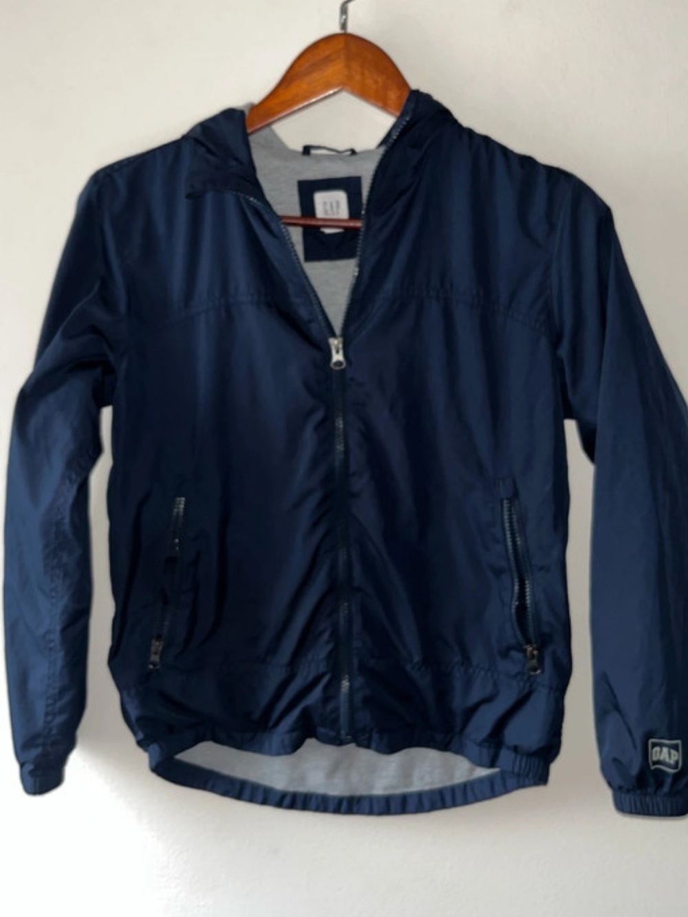 GAP Navy Hooded Lightweight Jacket